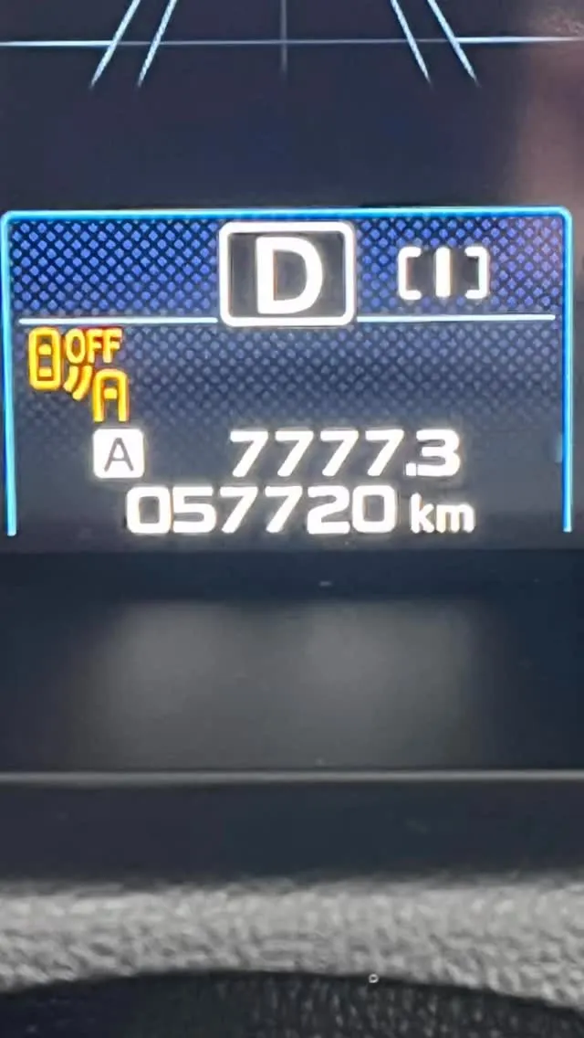 ふとメーターに目をやったらラッキーチャンス‼️